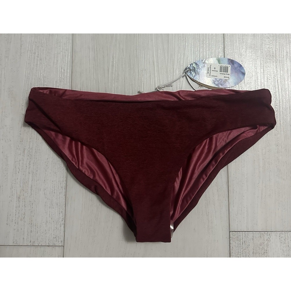 prAna Breya Reversible Bikini Bottom Swim Sz S‎ - Crimson Color